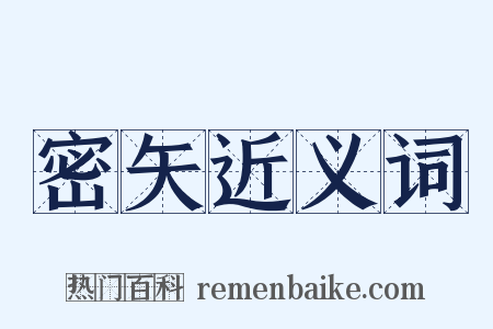 密矢近义词是什么意思的图片